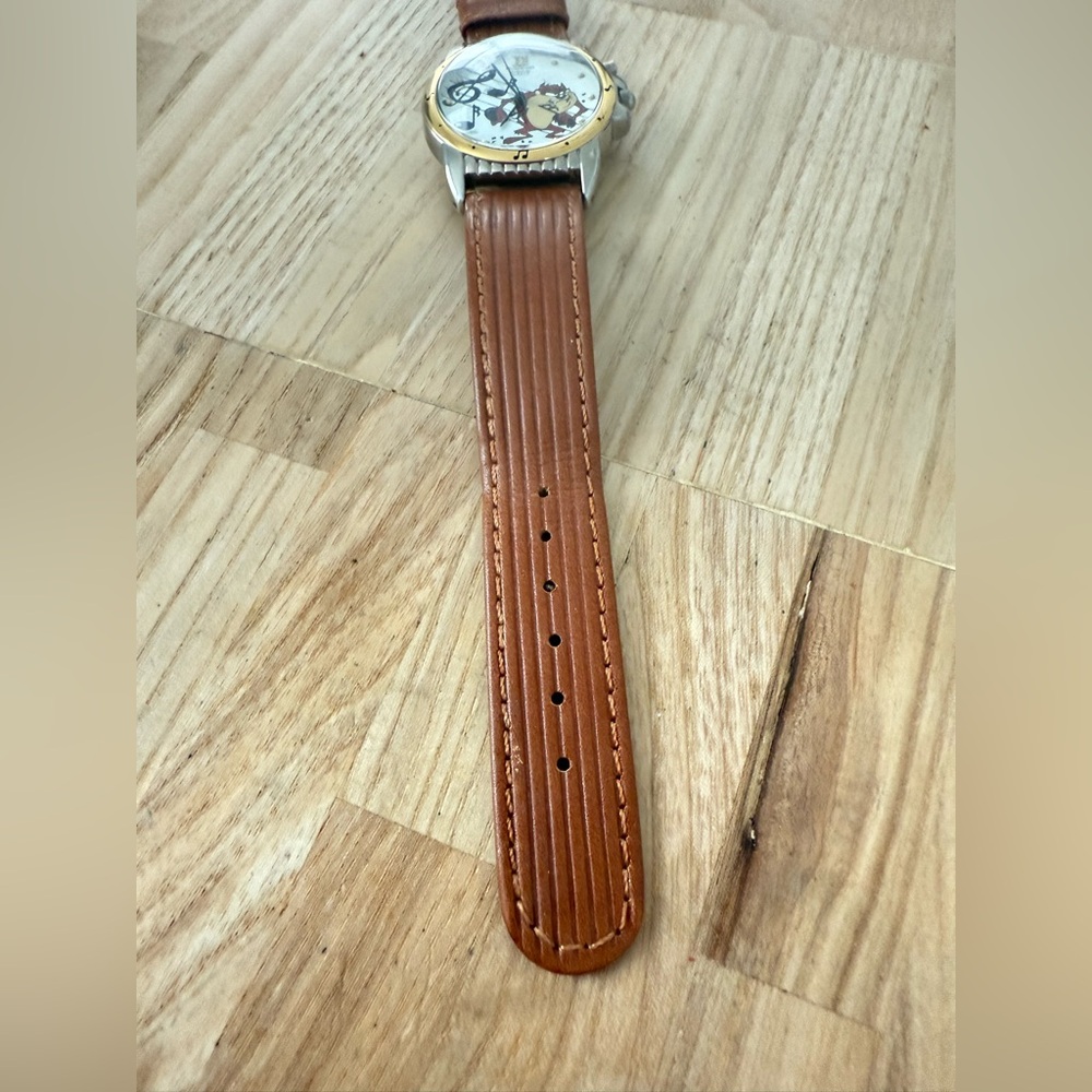 Vintage 90s Armitron Warner bros looney tunes taz musical watch NEW BATTERY - Picture 5 of 14